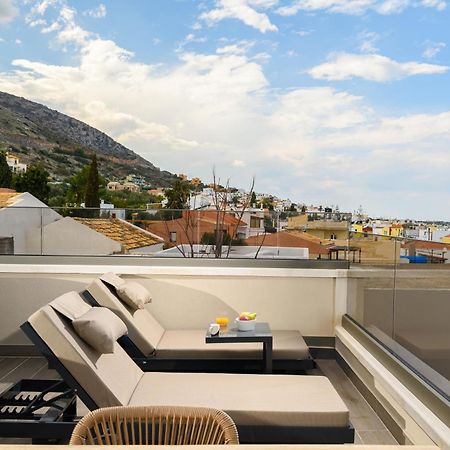 Villa Nicole - Private Pool & Rooftop Jacuzzi Chersonissos Buitenkant foto
